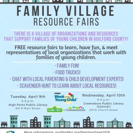 April 9th & 10th, 2019: Family Village Resource Fairs