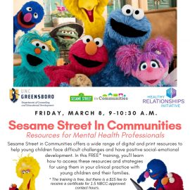 3/8/19: Sesame Street in Communities Professional Training 3/8/19: Sesame Street in Communities Professional Training