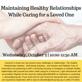 Maintaining Healthy Relationships While Caring for a Loved One