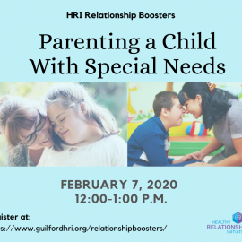 2.7.20: HRI Relationship Booster on Parenting a Child With Special Needs