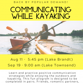 CANCELLED: Communicating While Kayaking