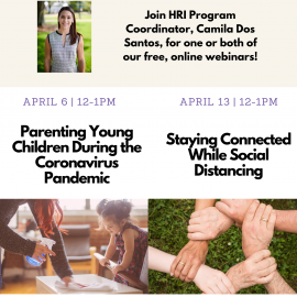 4.6.20, 4.13.20: Free Webinars