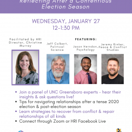 1.27.21 Healing Relationships: Reflecting After a Contentious Election Season