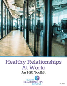 HRI Healthy Relationships at Work Toolkit Cover Page